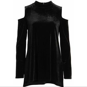 Halogen | Nordstrom Velour Long Sleeve Shirt | Size XS NWT